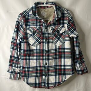 CORE life toddler size 3T flannel cotton Sherpa lined jacket shacket cabincore